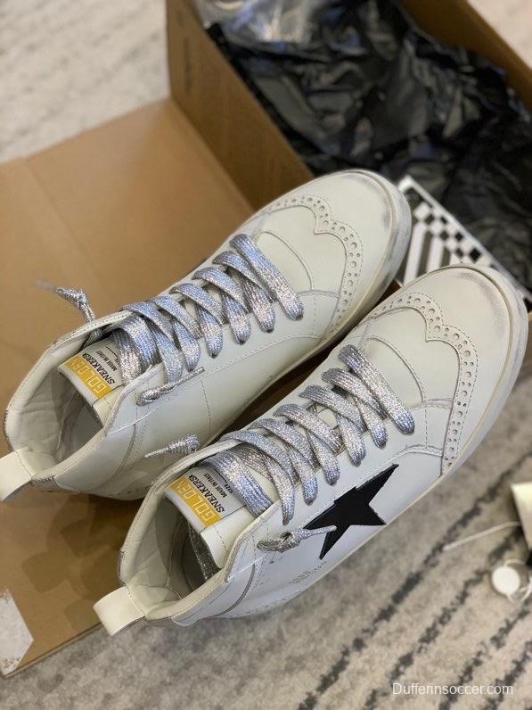 2024 Unisex GGDB White Black Leather High-top Sneakers MJ00300