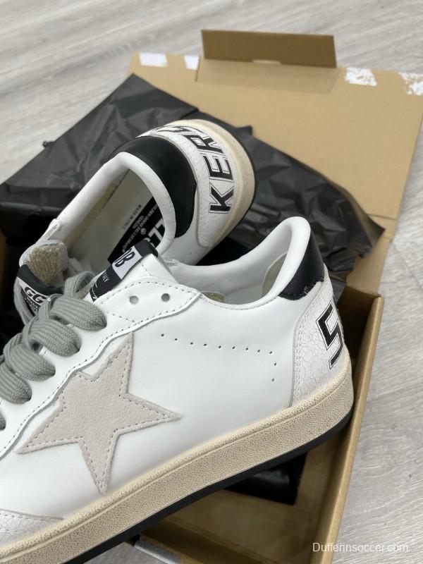 2024 Unisex GGDB White Black Leather Low Top Sneakers MJ00260