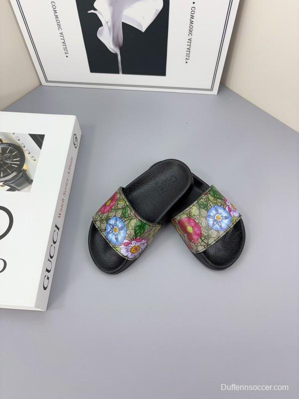 2025 Slippers Gucci Multicolor Canvas Slippers