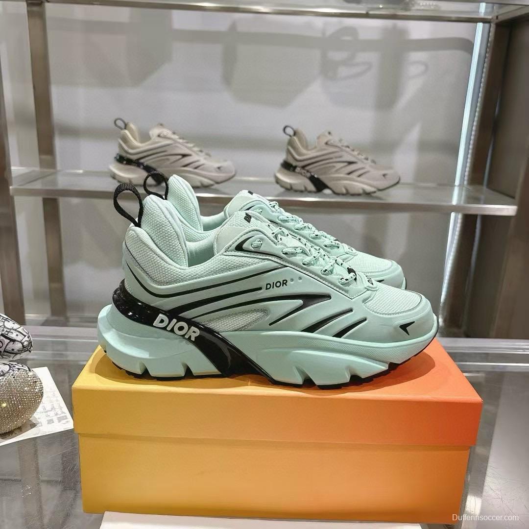 2024 Unisex Dior mint mesh leather sneakers MJ00360