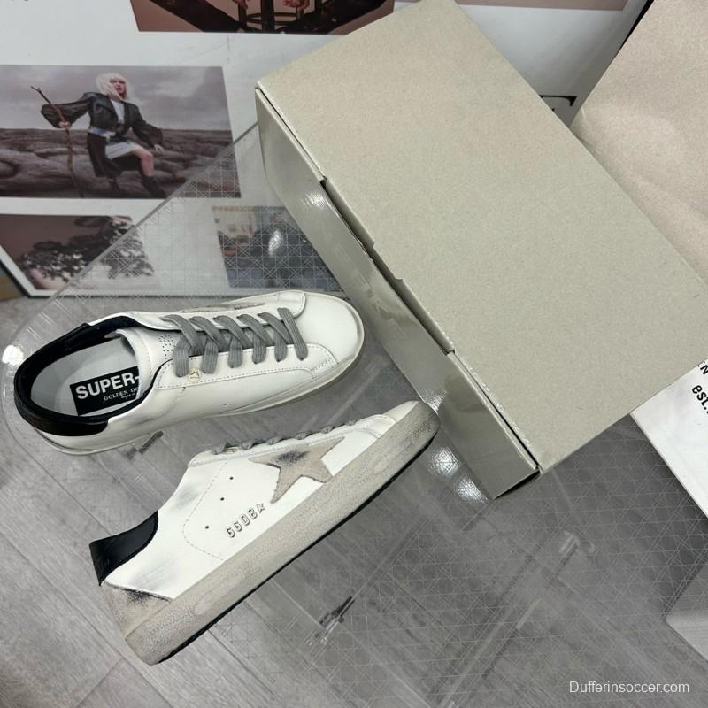 2024 Unisex GGDB White Black Leather Sneakers