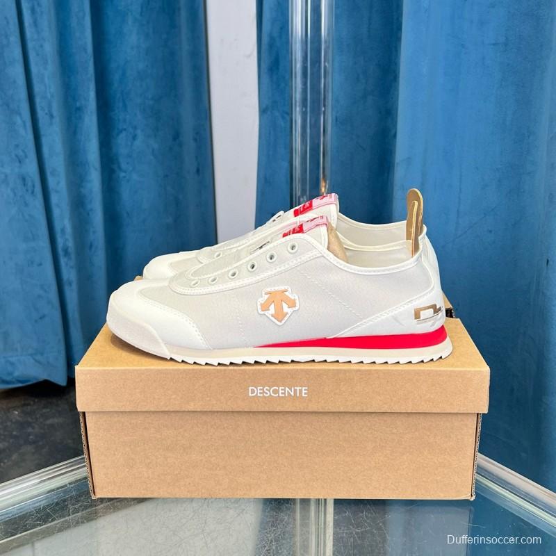 2024 Unisex DESCENTE White Canvas Plimsolls MJ00280