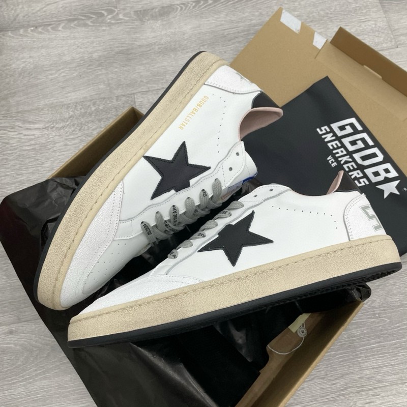 2024 Unisex GGDB White Black Leather Sneakers MJ00260