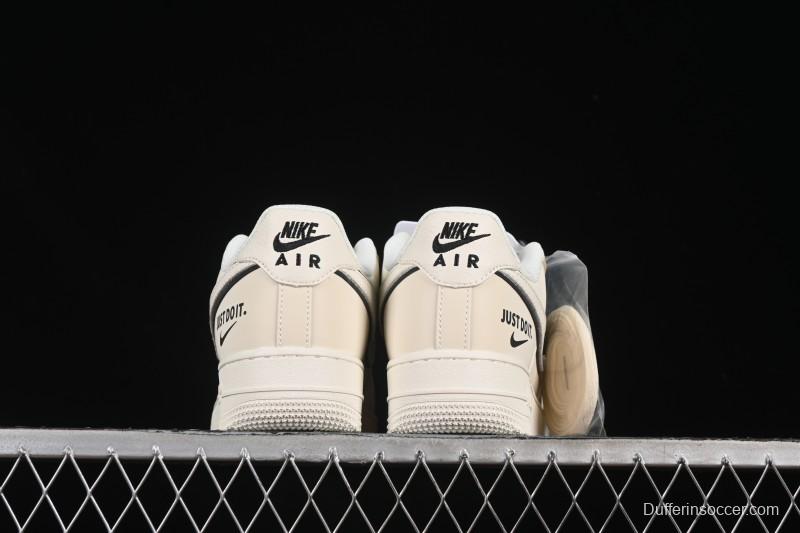 Nike Air Force 1 '07 Low Just Do It Gray Blue Denim Casual Sneakers - CS5288-012