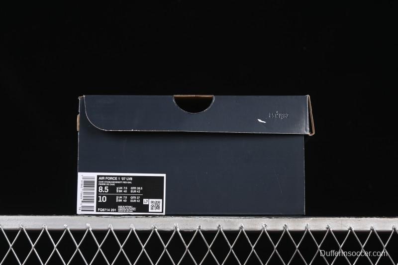 Nike Air Force 1'07 Low Casual Sneakers with Full-Length Air Cushion - FQ8714-201