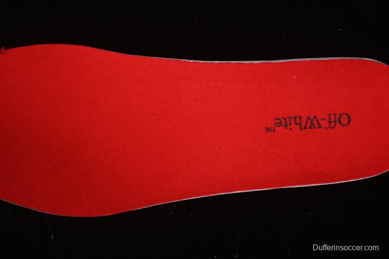 Off-White Be Right Low-Top Lifestyle Casual Shoes in Black Red