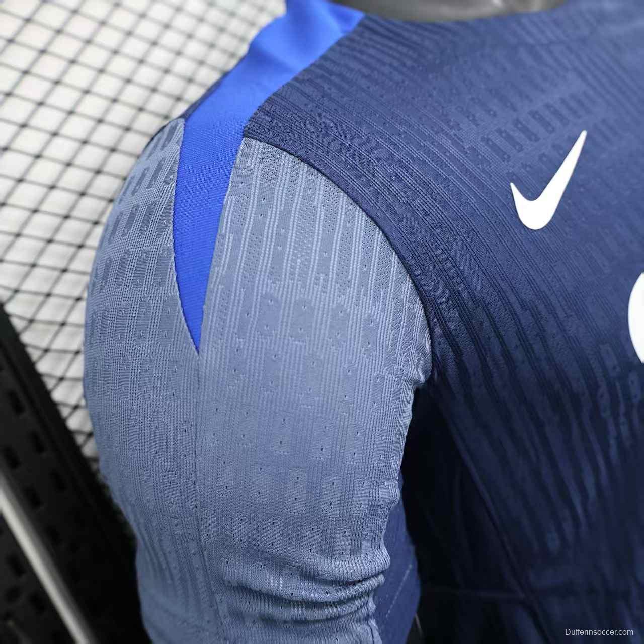 Player Version 25/26 Paris Saint-Germain PSG Blue with Vertical Stripes Jersey