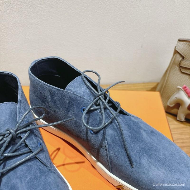 2025 Unisex H Blue Suede Boots AS00380