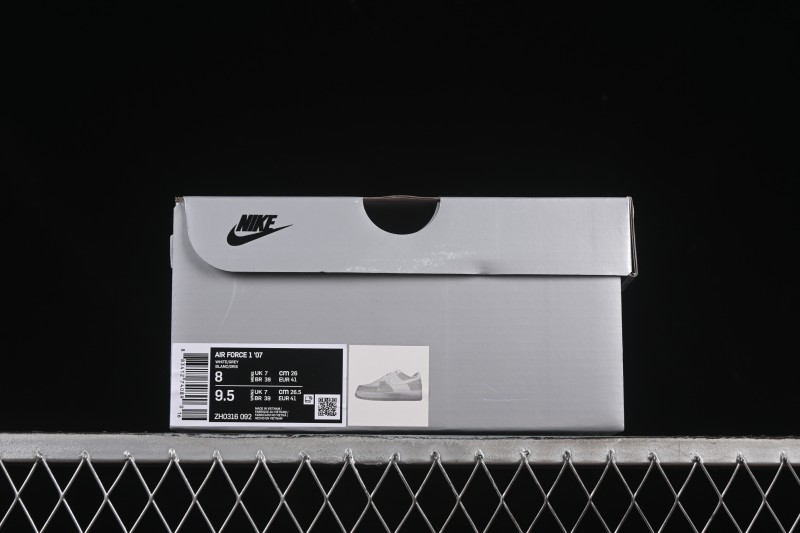 Nike Air Force 1'07 Low Denim Small Swoosh Casual Sneakers - ZH0316-092