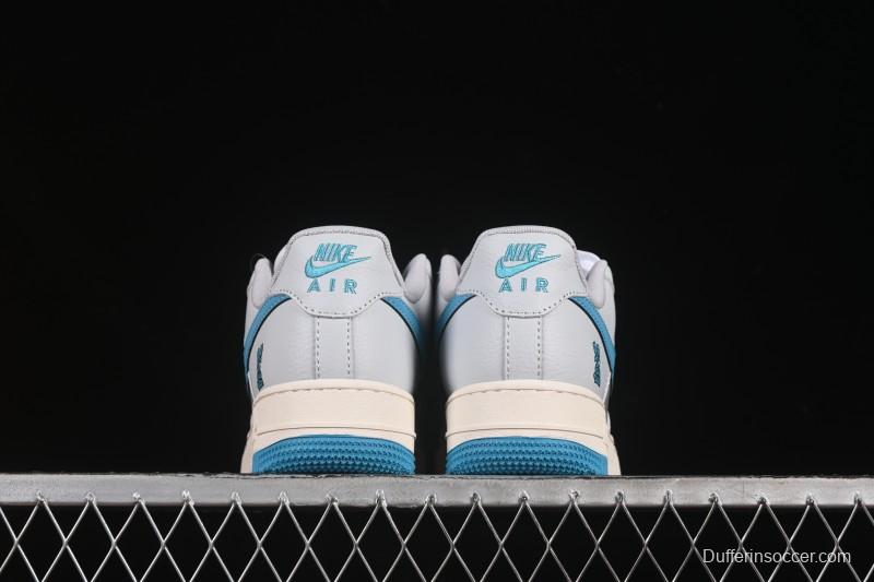 Nike Air Force 1 '07 Low LV Collaboration Gray Blue Sole Casual Sneakers - JJ2508-704