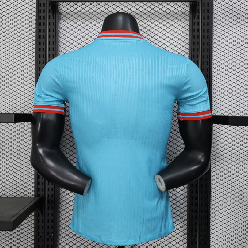 Player Version 25/26 Barcelona Sky Blue with Pink Gradient Stripe Jersey