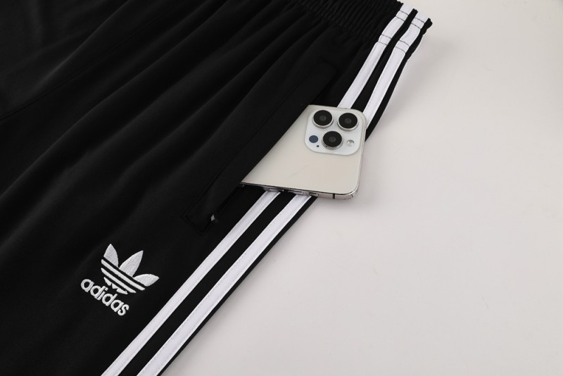 2025 Adidas Originals Long Sleeve T-Shirt Collection - Navy/White/Black with 3-Stripes