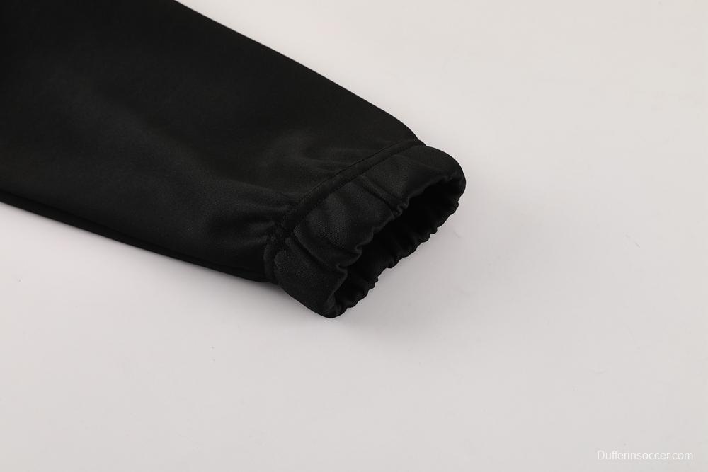 25/26 AC Milan Black/Red Full Zipper Jacket +Long Pants