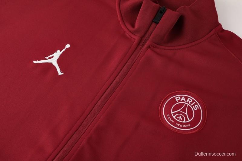 25/26 PSG Red Full Zipper Jacket +Long Pants