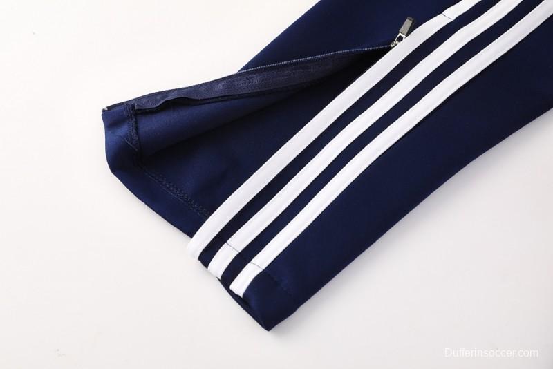 2025 Adidas Blue/Navy Full Zipper Jacket +Long Pants