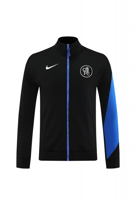 25/26 Chelsea Black/Blue Full Zipper Jacket +Long Pants