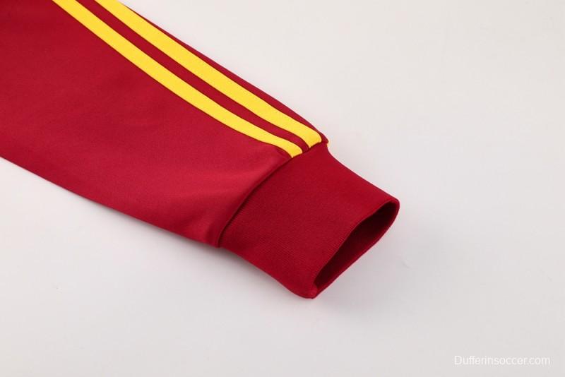 25/26 Arsenal Red Full Zipper Jacket +Long Pants