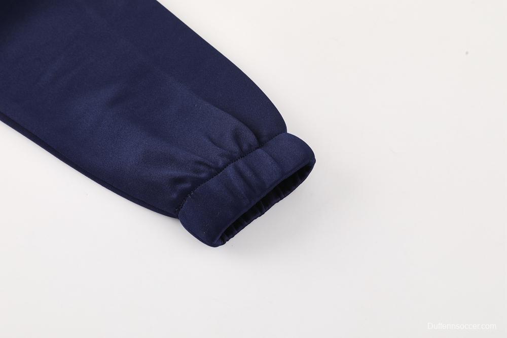 25/26 Olympique Marseille Blue/Navy Full Zipper Jacket +Long Pants