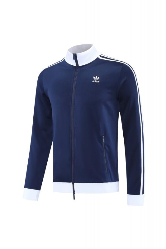2025 Adidas Original Navy Full Hoodie Zipper Jacket +Long Pants