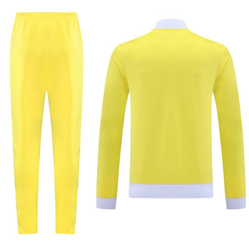 2025 Adidas Original Yellow Full Hoodie Zipper Jacket +Long Pants