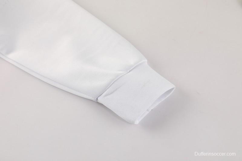 2025 Nike White/Navy Full Hoodie Zipper Jacket +Long Pants