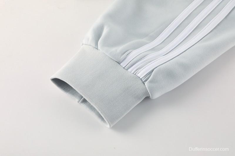 25/26 Real Madrid Hoodie Full Zipper Jacket + Long Pants