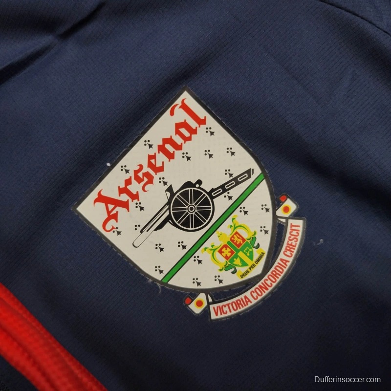 25/26 Arsenal Jacket Navy/Red Windbreaker