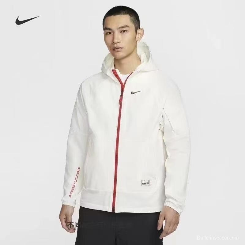 2025 NIKE White/Black Casual Jacket Windbreaker - 2 Colors