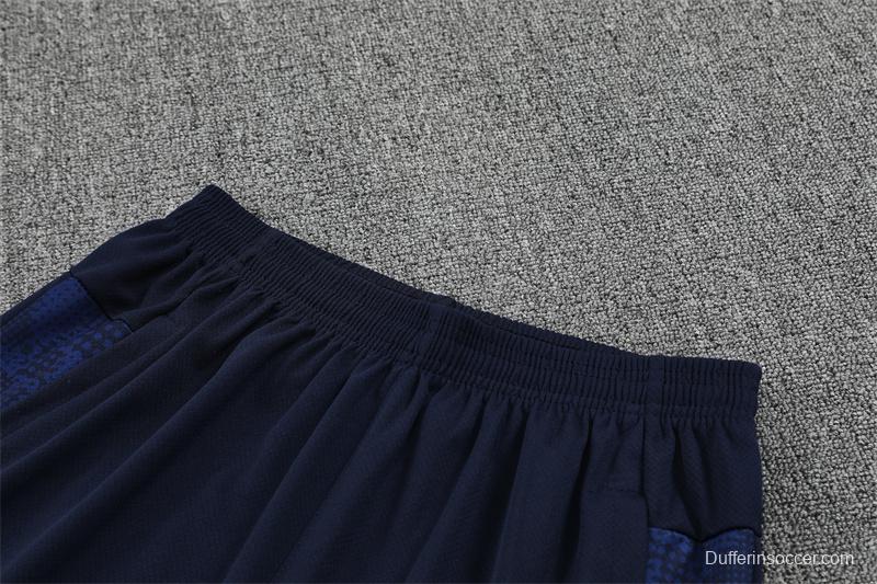 25/26 Olympique de Marseille Royal Blue Camouflage with XS Short Sleeve+Soccer Shorts