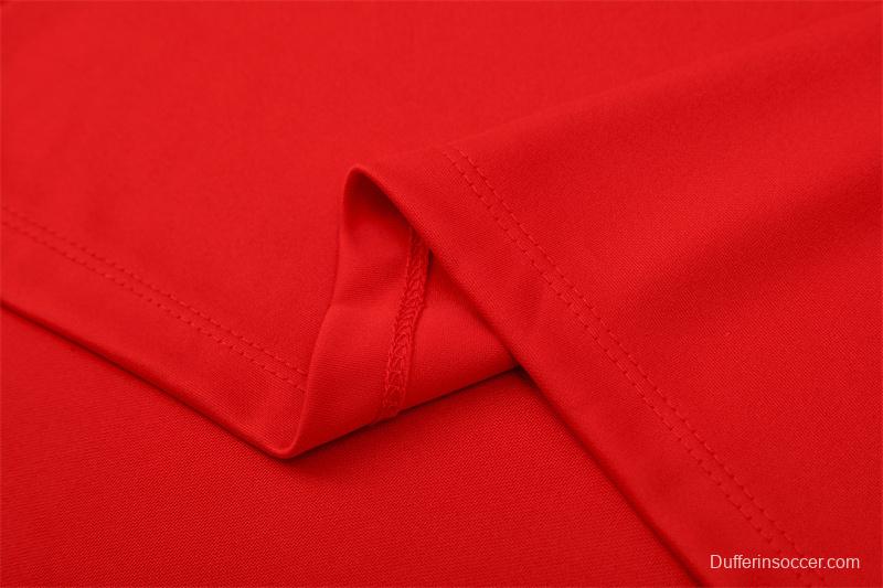 Retro 04/05 AC Milan Red Half Zipper Jacket