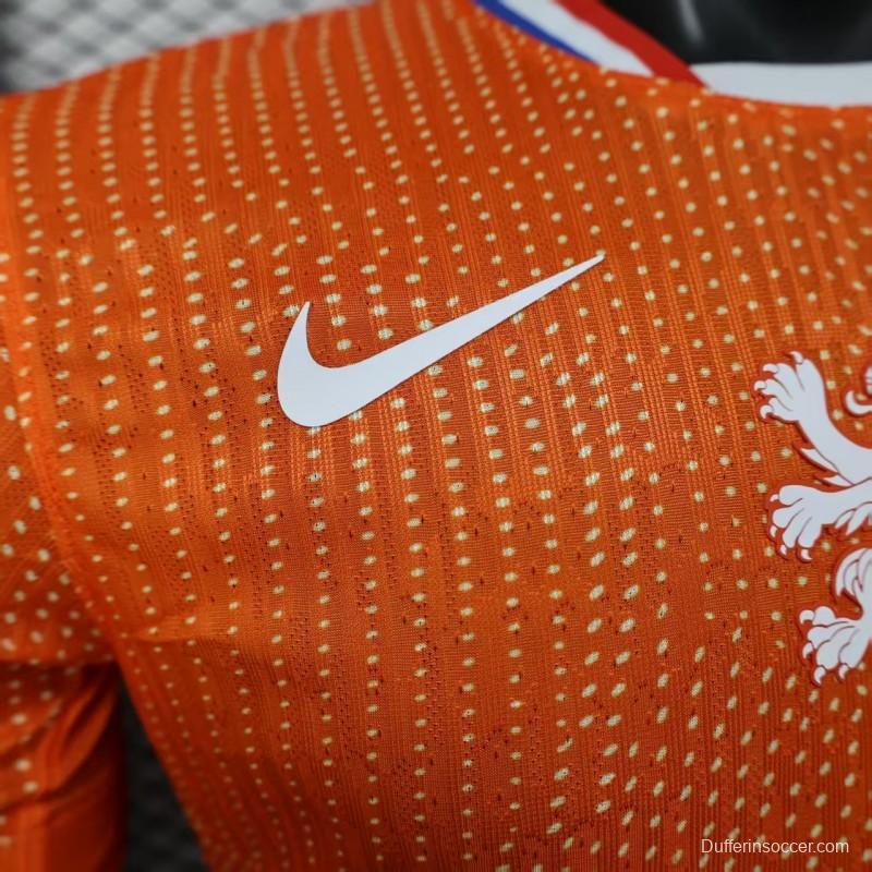 Player Version 2025 Netherlands Home Jersey