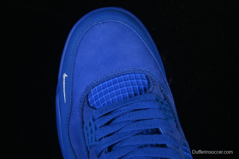 Nike Nigel Sylvester x Air Jordan 4 Retro Blue Collaboration Basketball Shoes - HF4340-400