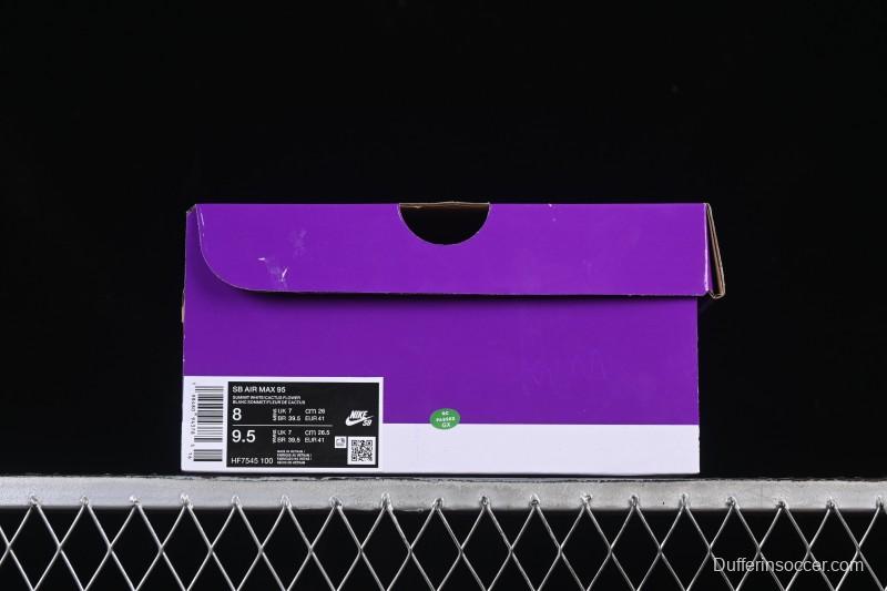 Nike Air Max 95 Retro Cushioned Running Shoes with Air-Sole Unit - HF7545-100