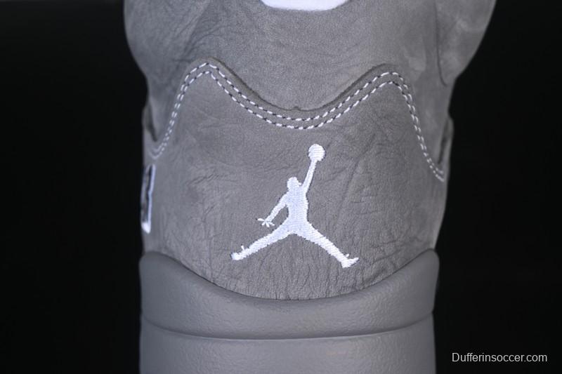 Nike Air Jordan 5 Retro Basketball Shoes with Wolf Grey Design - DD0587-002