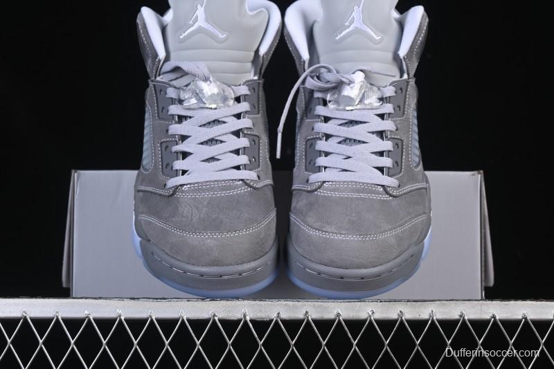 Nike Air Jordan 5 Retro Basketball Shoes with Wolf Grey Design - DD0587-002