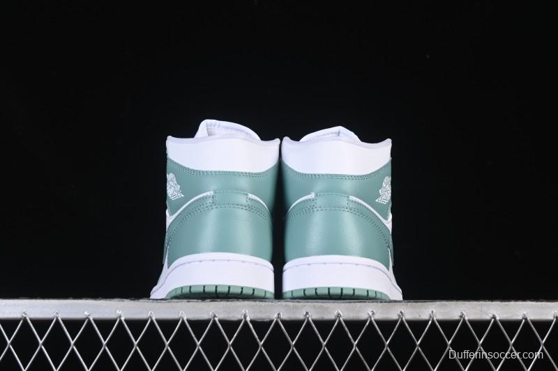 Nike Air Jordan 1 Mid Jade Smoke - BQ6472-138