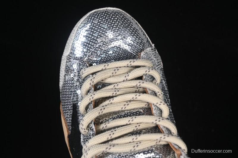 Golden Goose True Star Distressed Leather Sneakers - GGDB