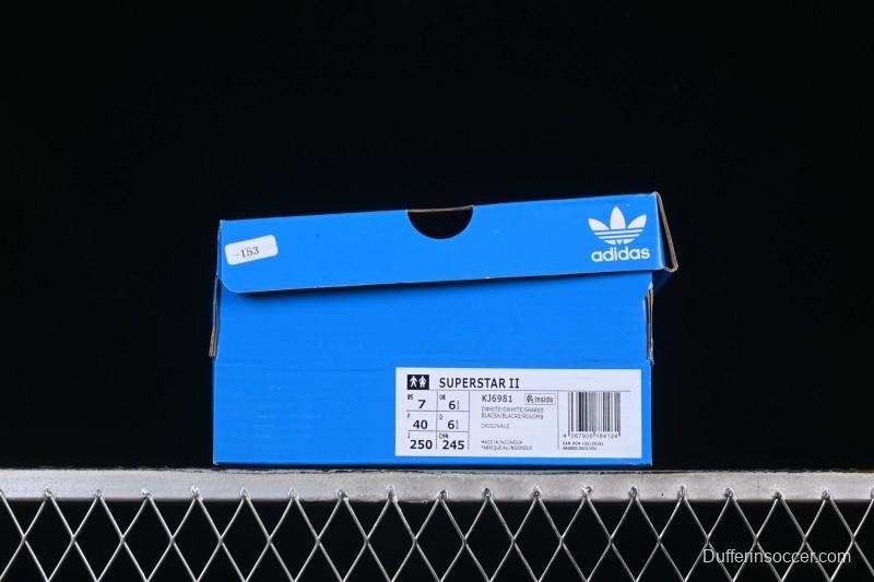 Adidas Superstar II Casual Sneakers with Shell Toe Design - KJ6981