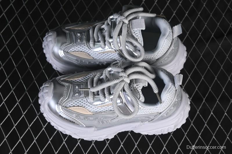 Balenciaga Silver Anti-Slip Casual Kids Shoes - J.C3