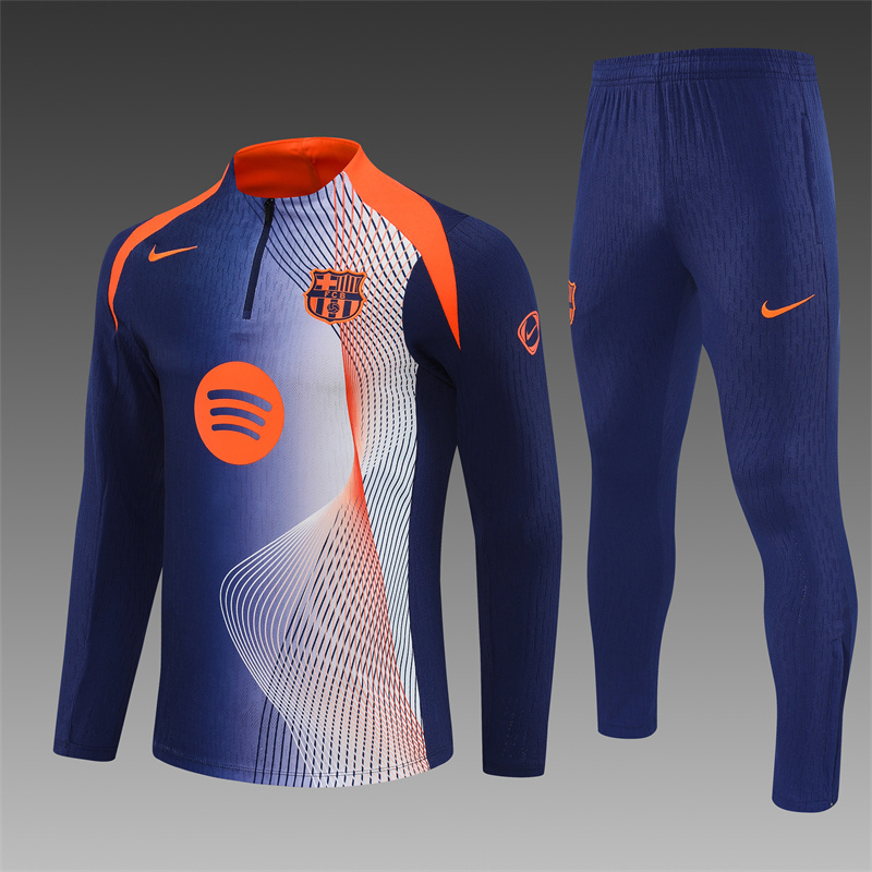 25/26 Barcelona Blue Orange Camouflage T90 Short Sleeve Jersey+Shorts