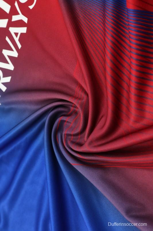 25/26 PSG Red/Blue Short Sleeve Jersey+Shorts