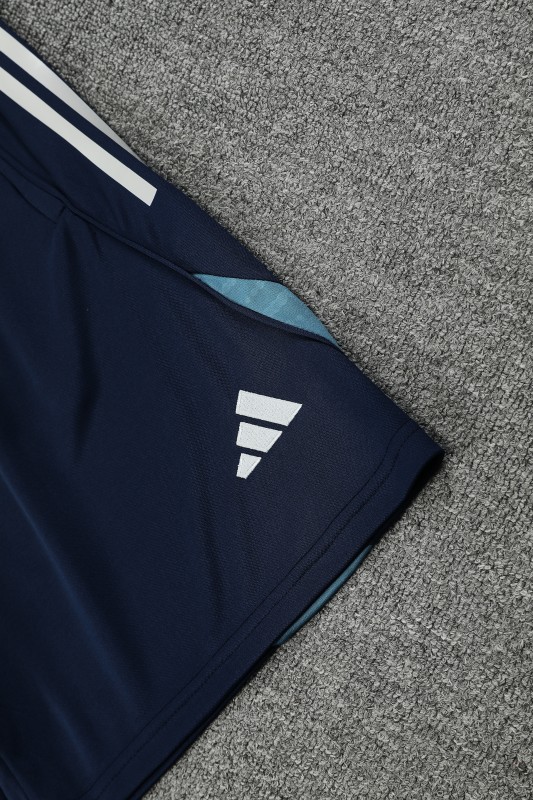 25/26 Real Madrid Navy Short Sleeve Jersey+Shorts