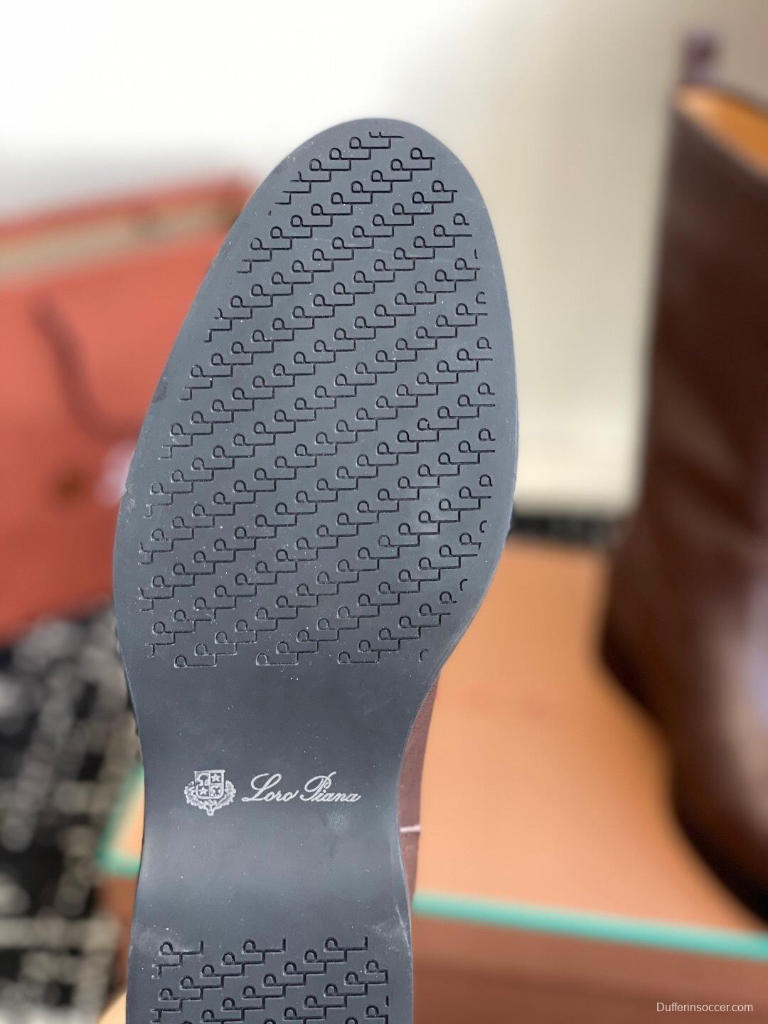 Brunello Cucinelli Classic Spring BC Calfskin High Top Thick Sole Riding Boots Long Boots - KFY00450