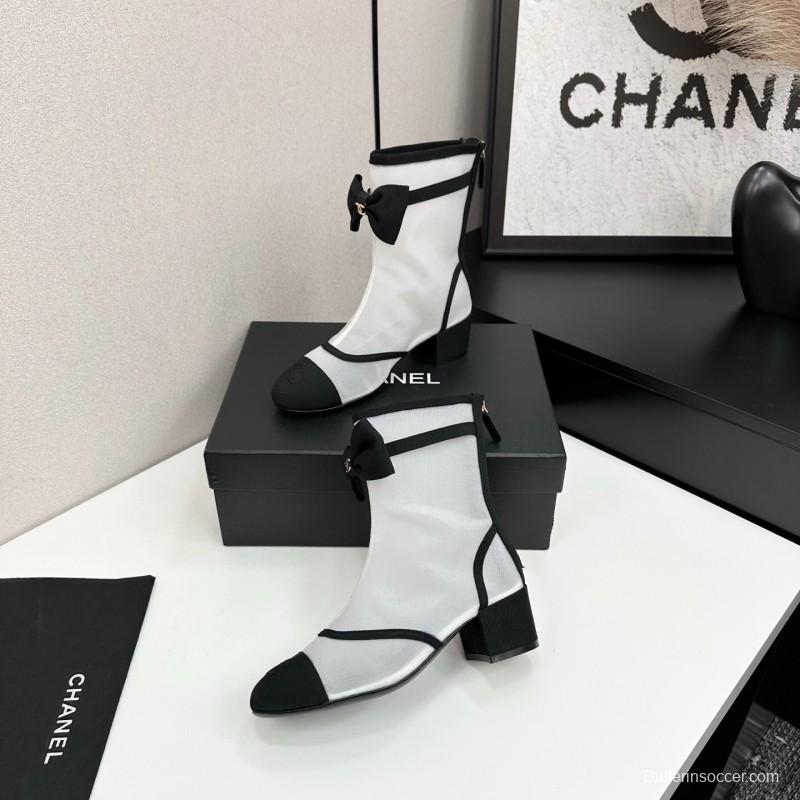 Chanel 2025 SS Classic Bow Ankle Boots - LY00