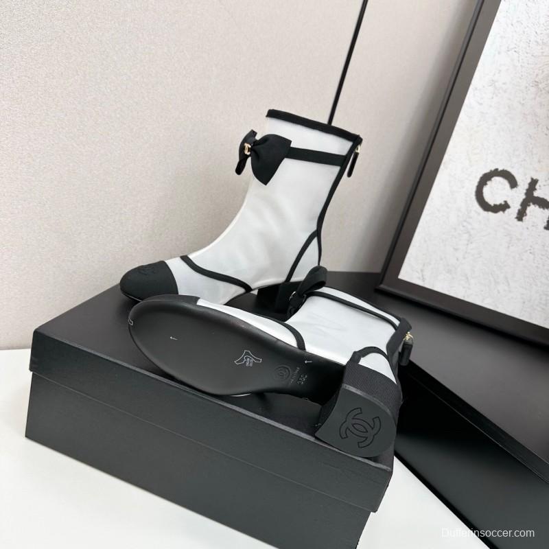 Chanel 2025 SS Classic Bow Ankle Boots - LY00