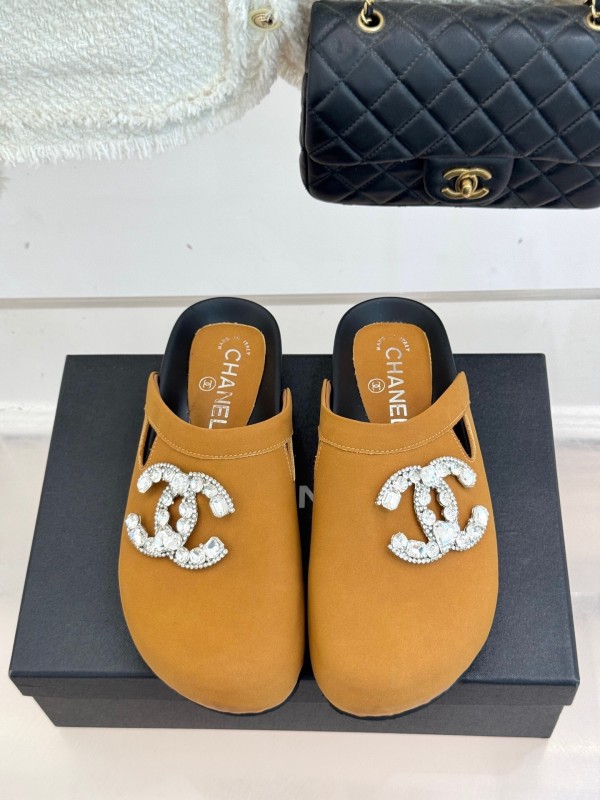 Chanel Classic CC Crystal Birkenstock Sandals - KFY00280