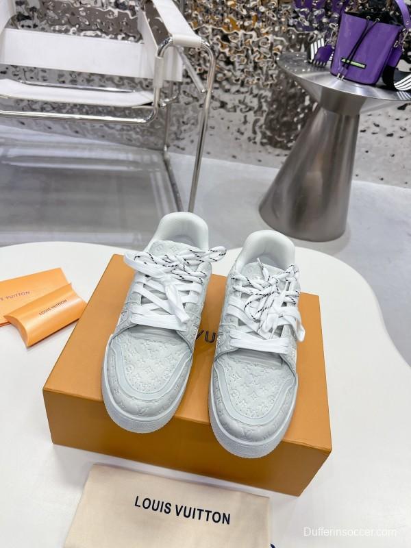 LV LV Trainer Basketball Series Washed Canvas Sneakers - LY00430