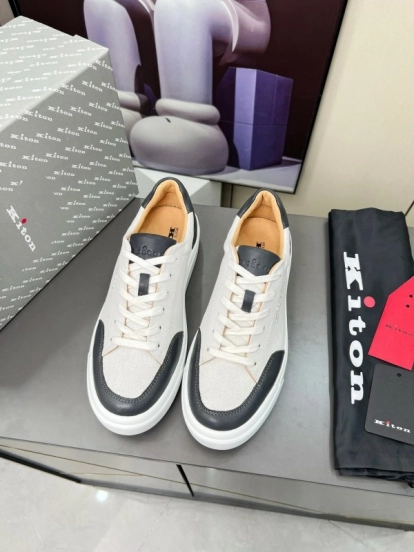 Kiton Spring Summer 2025 Lace-Up Old Money Casual Men's Shoes - KFY00320