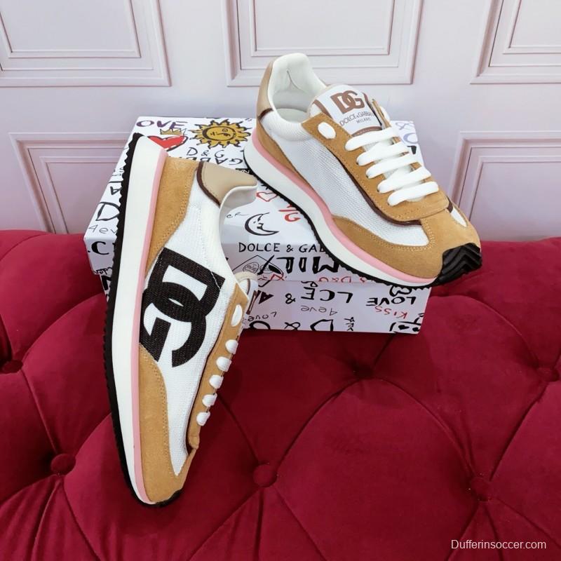 Dolce & Gabbana 2025 Spring Summer Collection Luxury Embroidered Logo Sneakers - AS00300