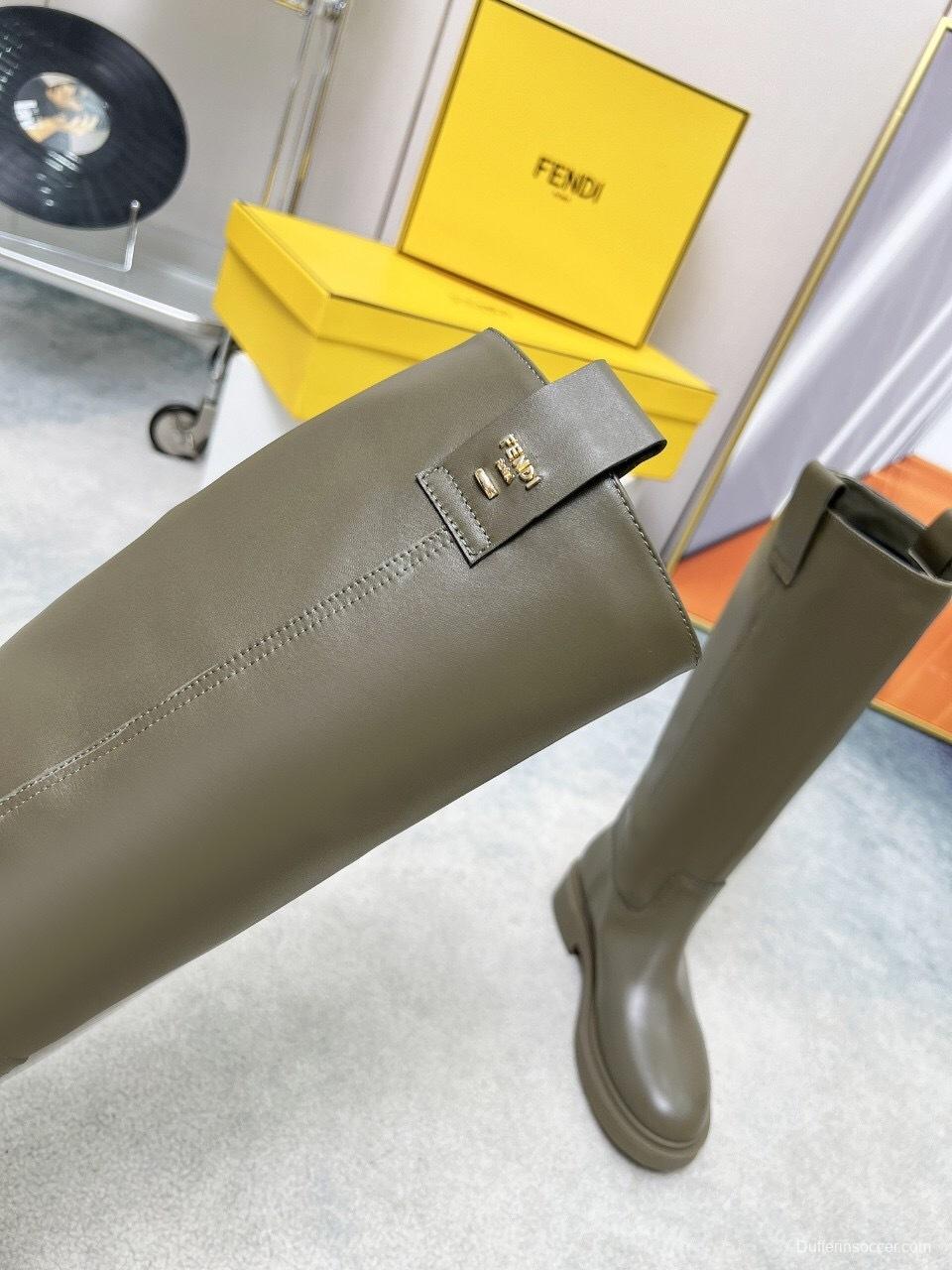 FENDI 2025/SS Fall/Winter Monogram Platform High-Top Boots - LY00480